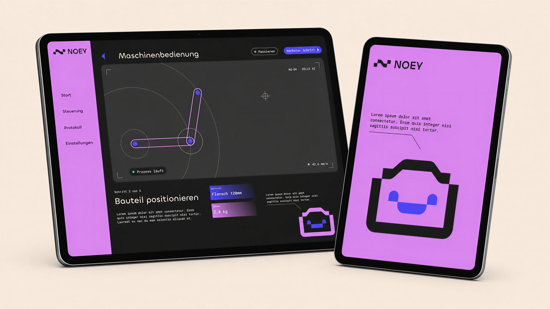 NOEY Website, Anwendungen